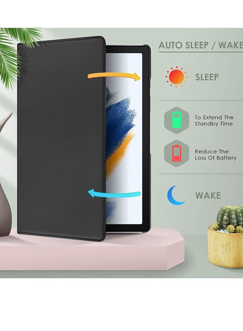 Case Compatible with Galaxy Tab A8 10.5" Case (SM-X200/X205/X207), Galaxy Tab A8 Case 10.5 inch,Auto Sleep/Wake 360° Rotating Stand Folio Leather Case for Tab A8 2022 - Image 5