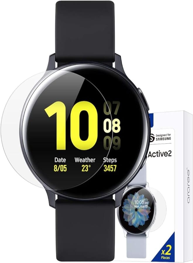 Araree gp-tfr820kdatwgalaxy watch active 2 pure diamond 44mm 2pcs clear