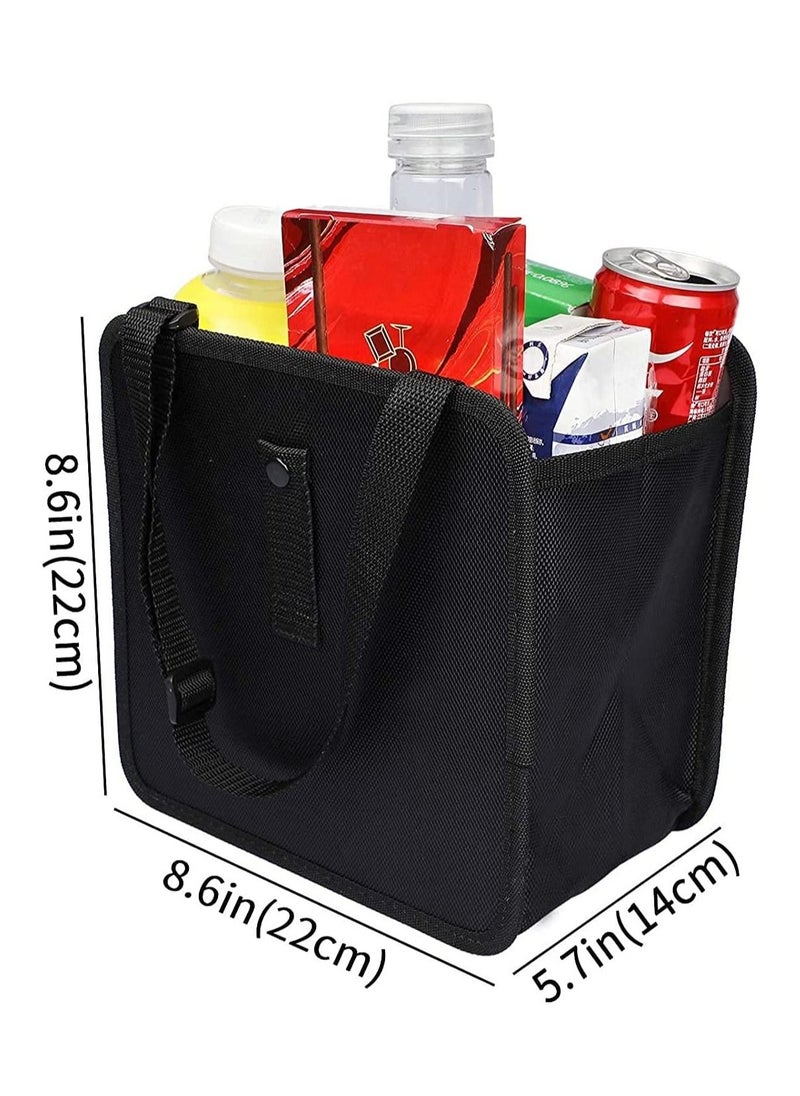 SYOSI Hanging Car Trash Bag Can Premium Waterproof Litter Garbage Bag Organizer 1.85 Gallon Capacity Black  - Image 2