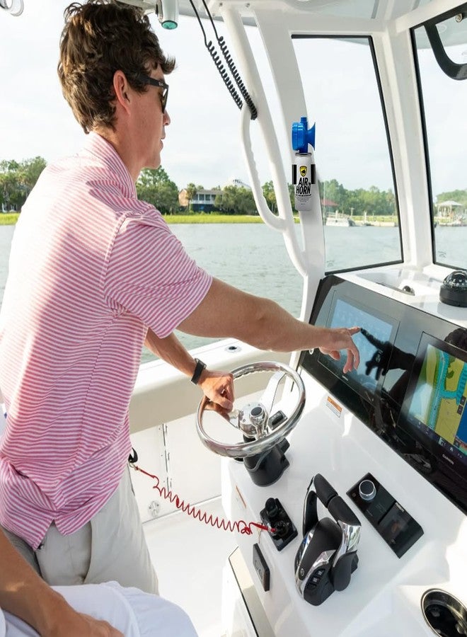 Guard Dog Security Air Horn for Boating, Sporting events & Outdoor alarm - Very Loud Canned Boat Accessories - 120 dB can be heard 1 mile away - 1.4oz Can (1.4 oz With horn) - Image 4