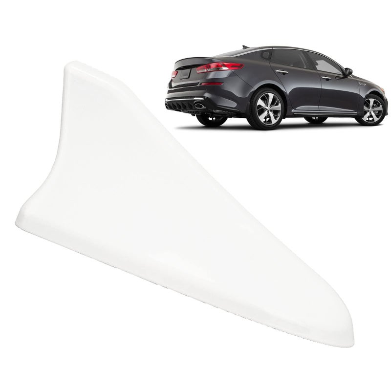 White Car Roof Antenna Cover Weatherproof Fin Aerial Base Replacement For SUV Truck Sedan - Image 5