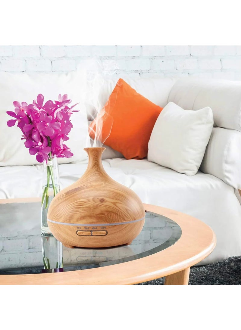 HISTORY LIFESTYLE - History Lifestyle 550ml Essential Oil Diffuser Premium 5 in 1 Ultrasonic Aromatherapy Scented Oil Diffuser Vaporizer Humidifier Timer and AutoOff 7 LED LightColors - Image 1