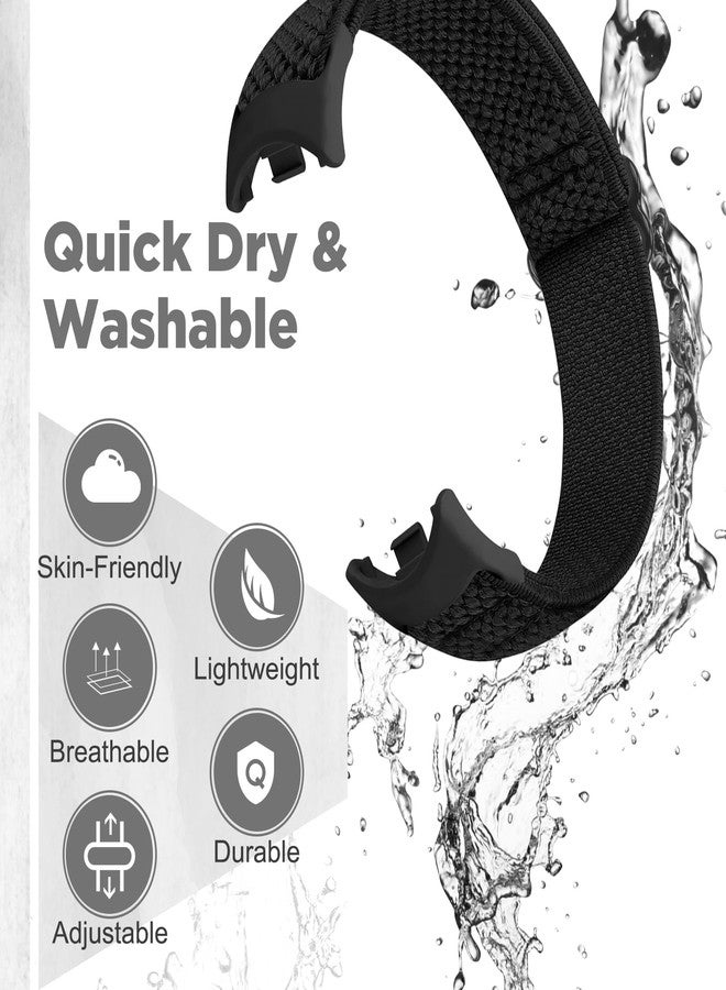 Bcuckood Elastic Nylon Band Only Compatible with Xiaomi Mi Band 8, Stretchy Solo Loop Soft Nylon Elastic Strap Replacement Wristband for Xiaomi Mi Band 8 Women Men，3 PCS - Image 4