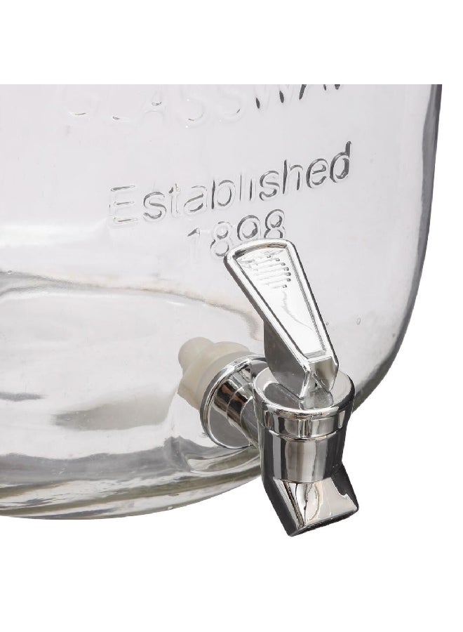 Secret de Gourmet Yorkshire Glass Beverage Dispenser Clear and Silver 8 L 135889  - Image 2