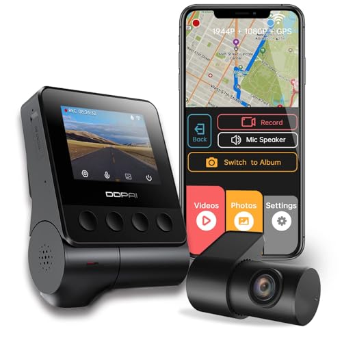 DDPAI Z40 GPS Dual Channel Dashcam, 3K Front & FHD Rear, 5MP IMX335 Sensor, Loop Recording, Optional Parking Mode, Wi-Fi, G-Sensor, WDR, Upto 128GB Supported - Image 1