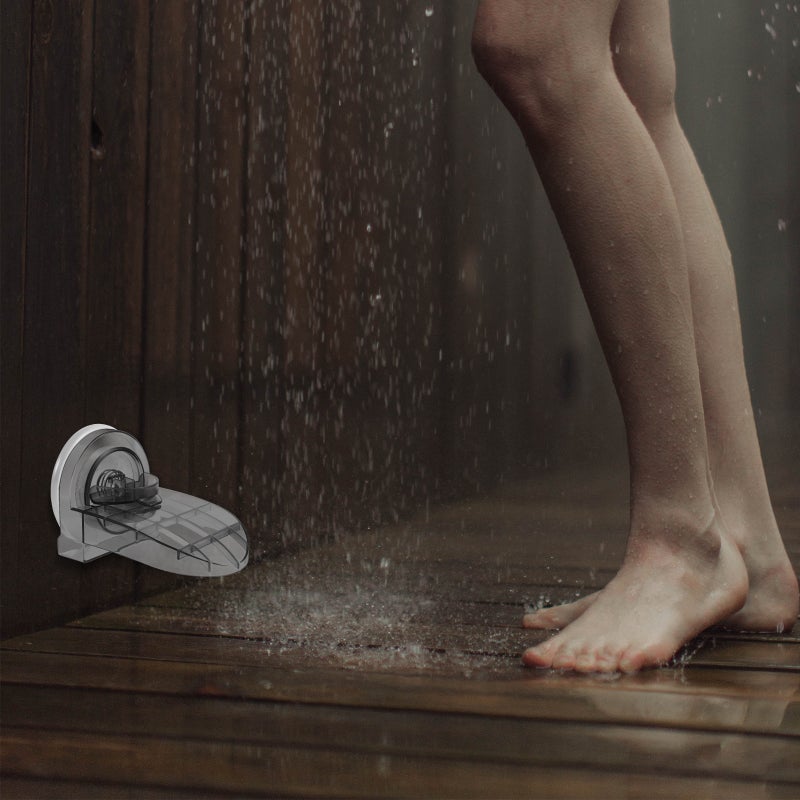 🚽 مسند قدم بلاستيكي للاستحمام مقاوم للانزلاق مجموعة 2 قطعة - Image 2