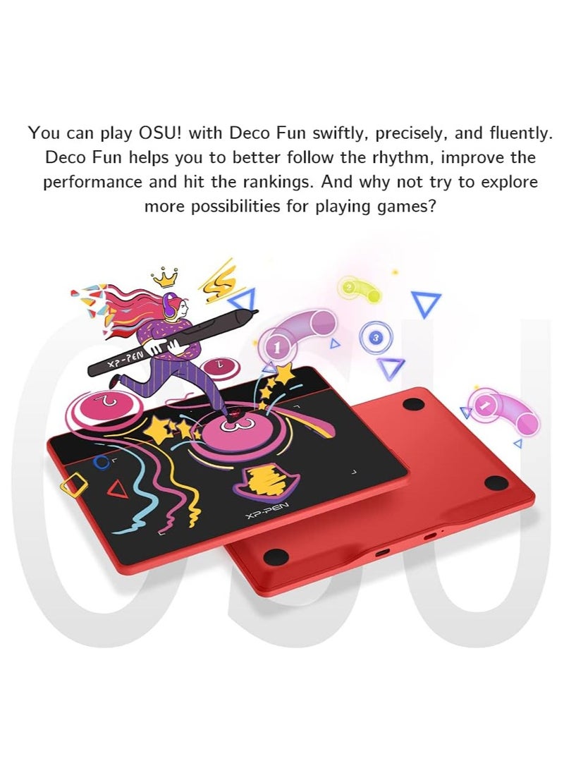 إكس بي-بن جهاز الرسم XP-PEN Deco Fun XS بحجم 4x3 بوصة للتوقيع الإلكتروني والتعليم عن بُعد، باللون الأخضر التفاحي.  - Image 4