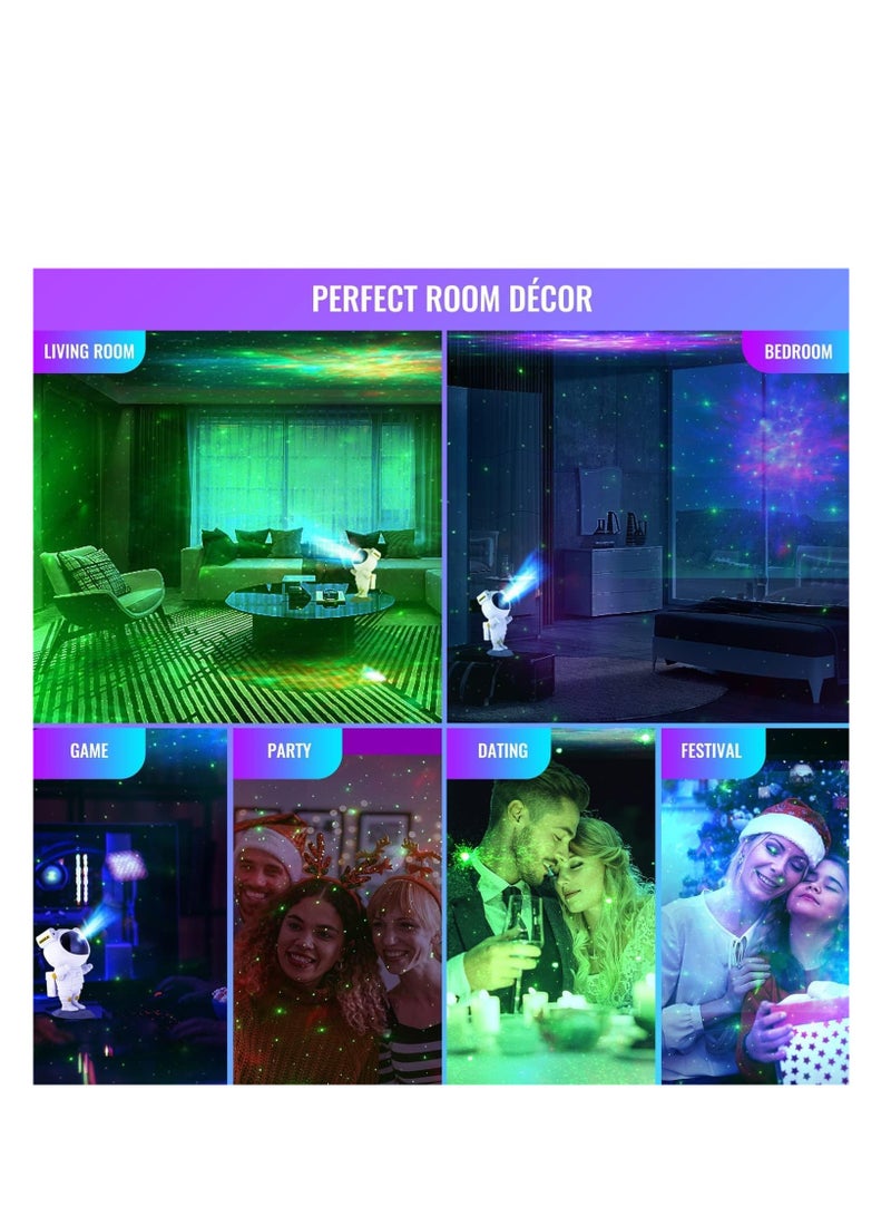 Star Projector Galaxy Night Light  Astronaut Space Projector Remote, Kids Room Decor Aesthetic - Image 3