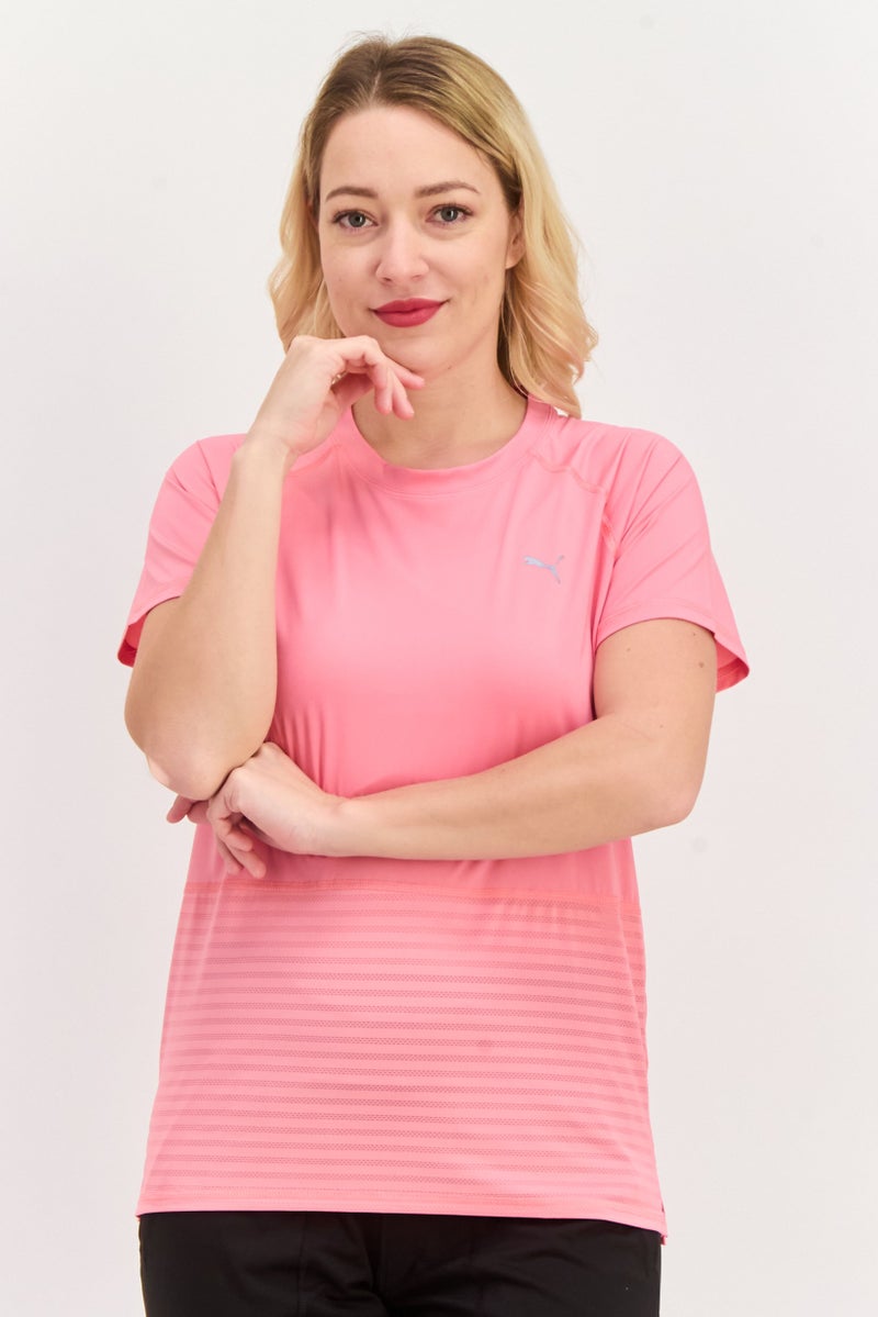 PUMA Women Sportswear Fit Short Sleeve Running T-Shirt, PInk - Image 1