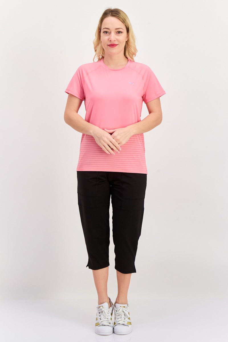 PUMA Women Sportswear Fit Short Sleeve Running T-Shirt, PInk - Image 4