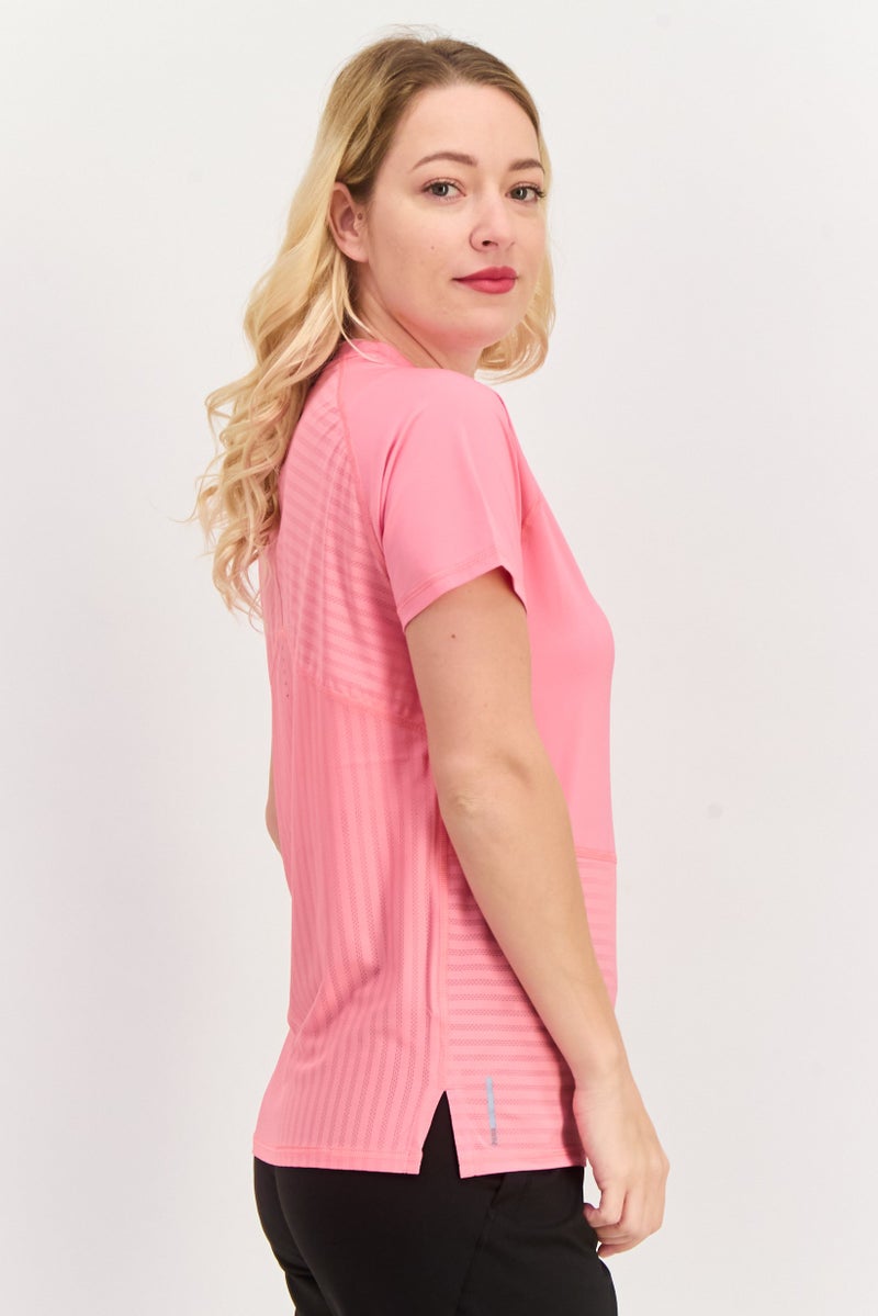 PUMA Women Sportswear Fit Short Sleeve Running T-Shirt, PInk - Image 2