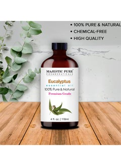 Majestic Pure Eucalyptus Essential Oil - 118 ml | 100% Pure and Natural | Premium Grade Essential Oils for Aromatherapy, Diffusers, Skin, Massage and Humidifiers |  - Image 4
