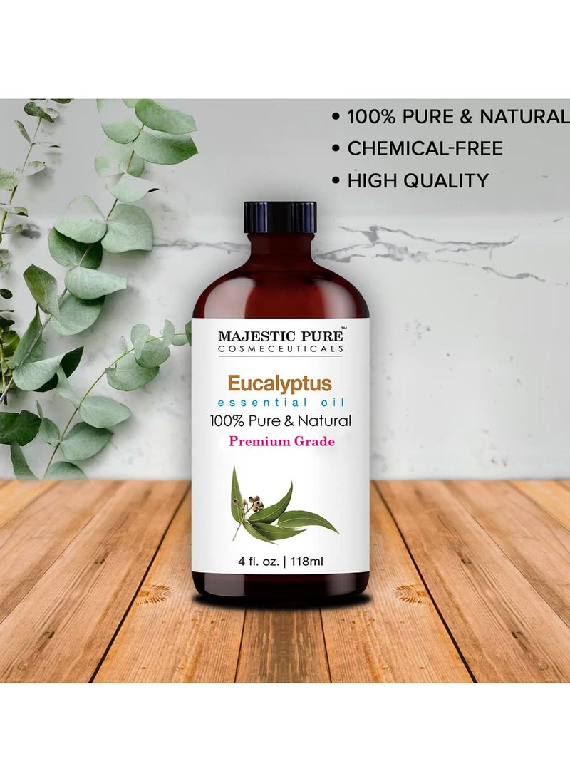Eucalyptus Essential Oil - 118 ml | 100% Pure and Natural | Premium Grade Essential Oils for Aromatherapy, Diffusers, Skin, Massage and Humidifiers | - pzsku/Z3F56D83A768A7E927077Z/45/_/1720594770/1fe853bd-acac-4bc1-97c3-2f87044d678e