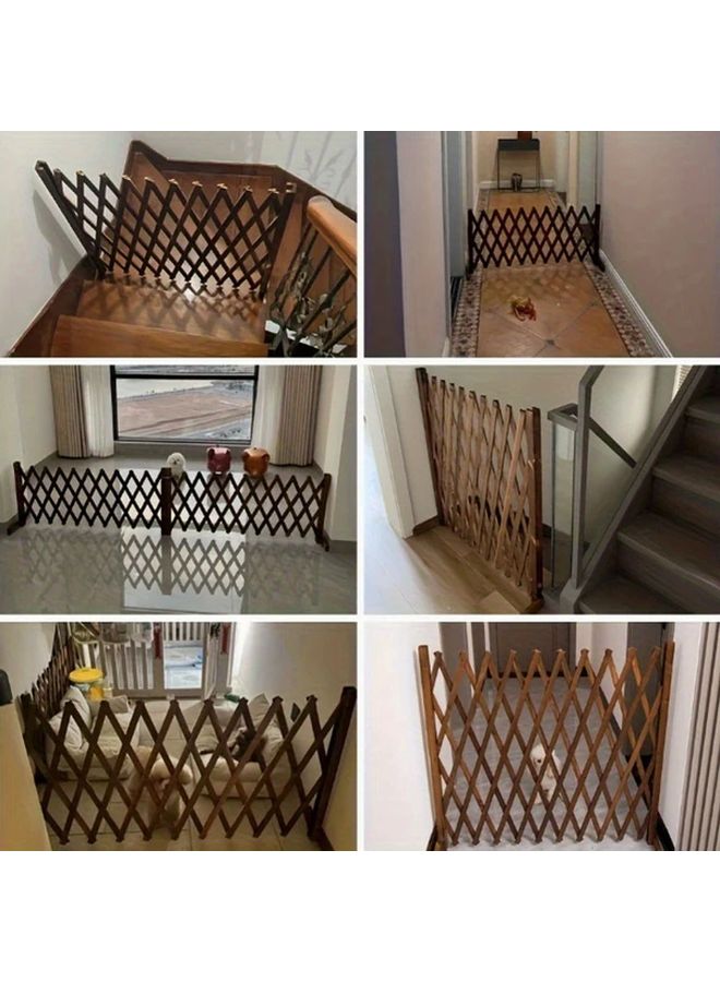 Era Adjustable Wooden Pet Gate Expandable Indoor Outdoor Barrier Easy Install - Image 4