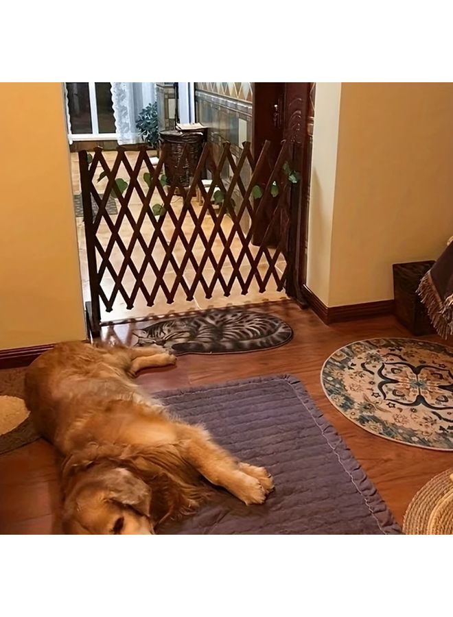 Era Adjustable Wooden Pet Gate Expandable Indoor Outdoor Barrier Easy Install - Image 1