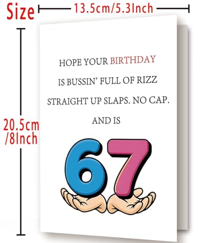 Amorista Funny Birthday Card for Teens, Humorous Birthday Decorations Gifts for 15th 16th 17th 18th 21st Boys Girls, Perfect Ideal for Teenagers with Modern Slang - Image 3