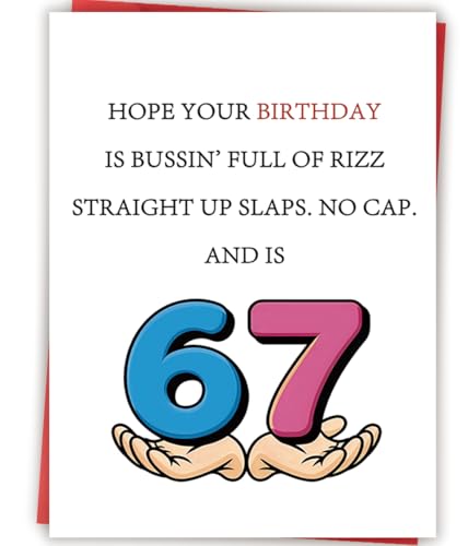 Amorista Funny Birthday Card for Teens, Humorous Birthday Decorations Gifts for 15th 16th 17th 18th 21st Boys Girls, Perfect Ideal for Teenagers with Modern Slang - Image 1