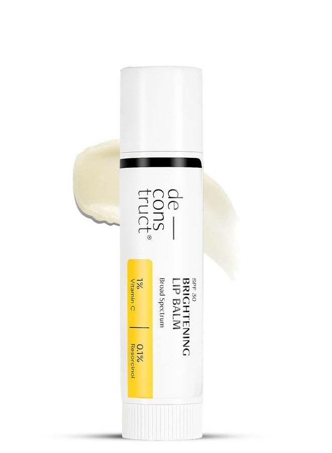 Deconstruct Brightening Lip Balm with SPF 30 | For Dark, Pigmented, Dry, Flaky Lips | Brightens Pigmented Lips| Lip Balm for Glossy Buttery Soft Pink Lips | (4 gm) - Image 1