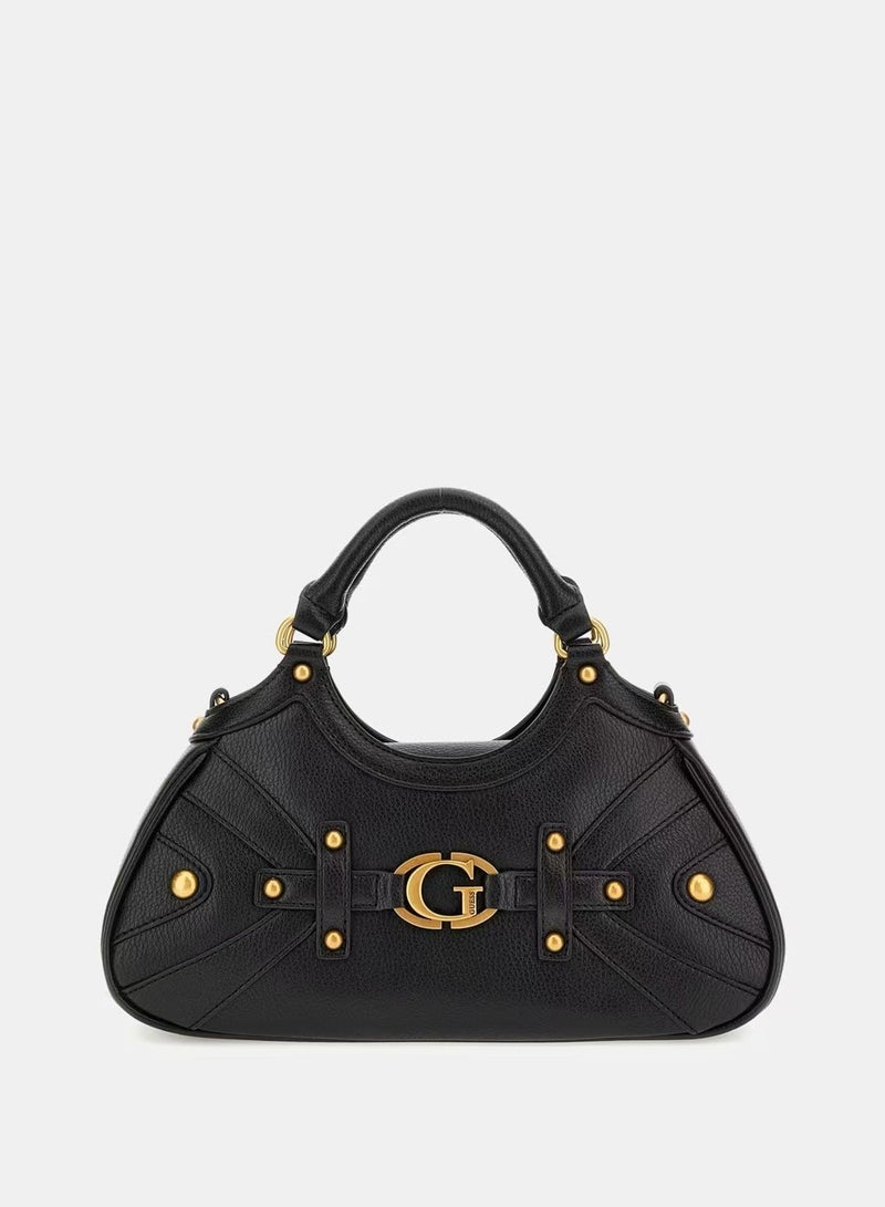 GUESS Women's New Vintage Rivet Printed Chain Crossbody Shoulder Handbag 31.5×9×18CM  - Image 2