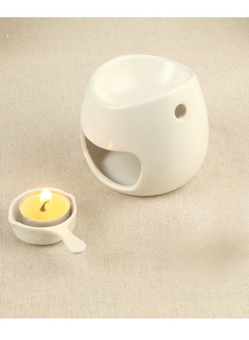 Essential Oil Candle Warmers Ceramic Tealight Holder Aroma Oil Burner Womdee Oil Burner Aromatherapy Oil Warmer Home Bedroom Decoration - Image 1