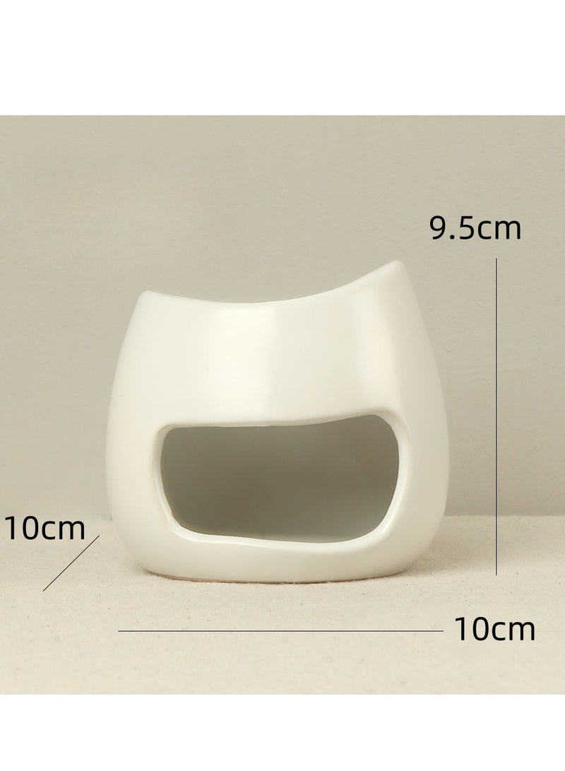 Essential Oil Candle Warmers Ceramic Tealight Holder Aroma Oil Burner Womdee Oil Burner Aromatherapy Oil Warmer Home Bedroom Decoration - Image 3