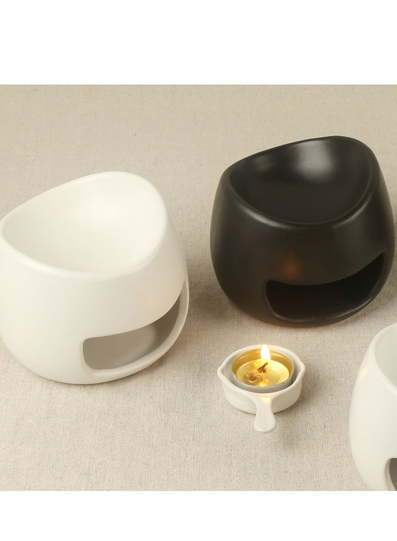 Essential Oil Candle Warmers Ceramic Tealight Holder Aroma Oil Burner Womdee Oil Burner Aromatherapy Oil Warmer Home Bedroom Decoration - Image 4