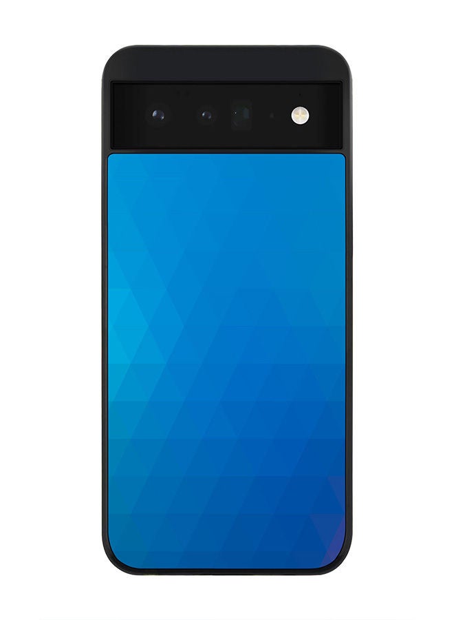 Stylizedd Rugged Black edge case for Google Pixel 6 5G Slim fit Soft Case Flexible Rubber Edges Anti Drop TPU Gel Thin Cover - Ocean Prism - Image 1