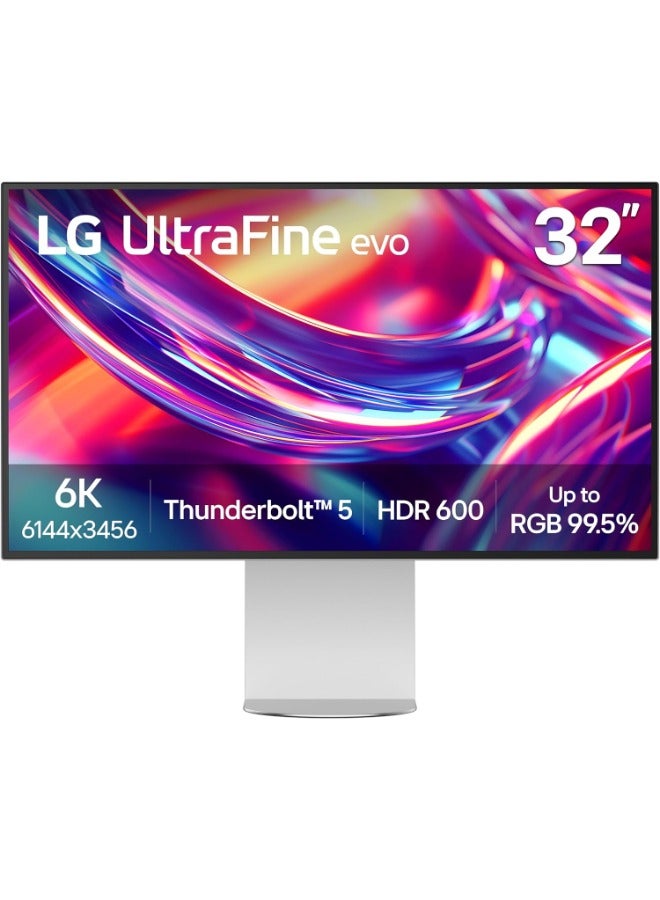 إل جي شاشة 32 بوصة UltraFine evo 6K Nano IPS سوداء مع Thunderbolt 5 - Image 1