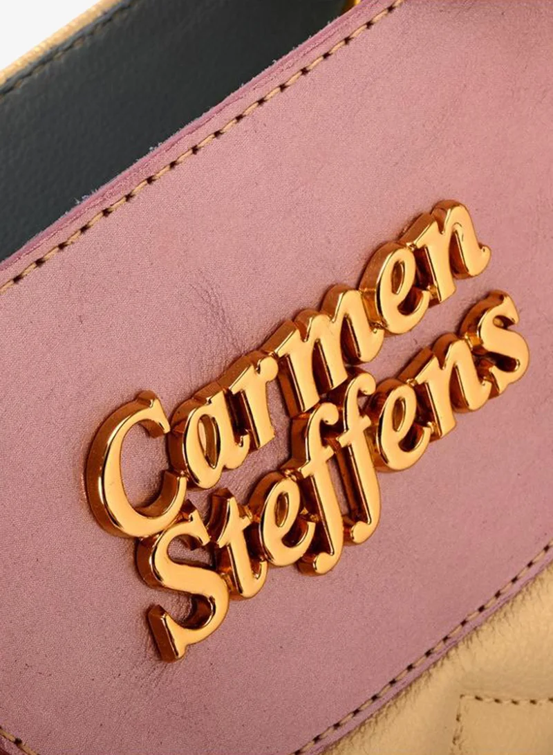 Carmen Steffens  Yellow Pearl Leather Bag with Quilting for Women | Best Price UAE