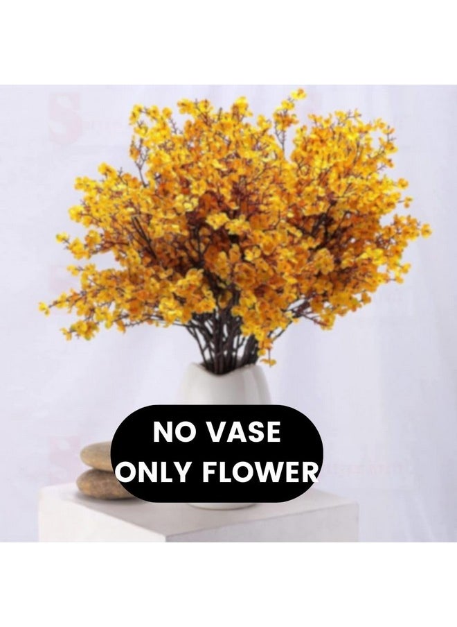 SATYAM KRAFT 1 Bunch Artificial Babys Breath Gypsophila Flowers Bunch for Home, Room, Living Room Table, Anniversary, Christmas,Valentine,Decoration (Without Vase Pot) (Yellow) (Fabric) - pzsku/Z3F571756E996A02B9AECZ/45/_/1737721414/81e7a52f-5285-47f1-89b8-663912ae729b