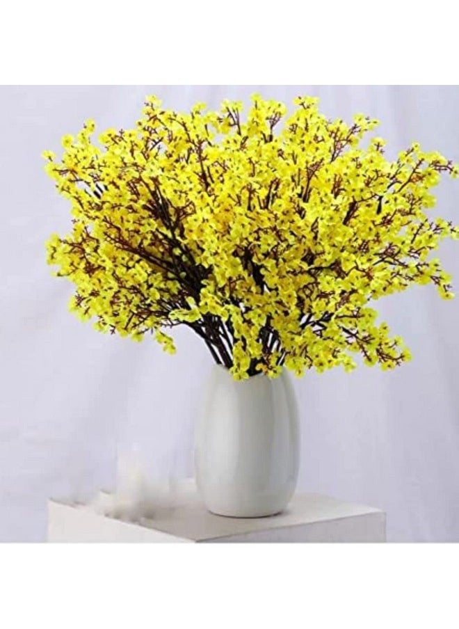 SATYAM KRAFT 1 Bunch Artificial Babys Breath Gypsophila Flowers Bunch for Home, Room, Living Room Table, Anniversary, Christmas,Valentine,Decoration (Without Vase Pot) (Yellow) (Fabric) - pzsku/Z3F571756E996A02B9AECZ/45/_/1737721430/a295b465-1993-4226-b810-a8d9435e8869