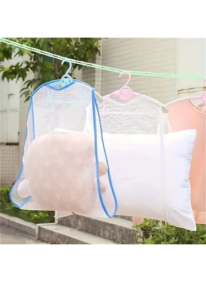 2pcs Heavy Duty Laundry Hanging Bags Open Top Design Durable Fabric Organizer Random Color - Image 2