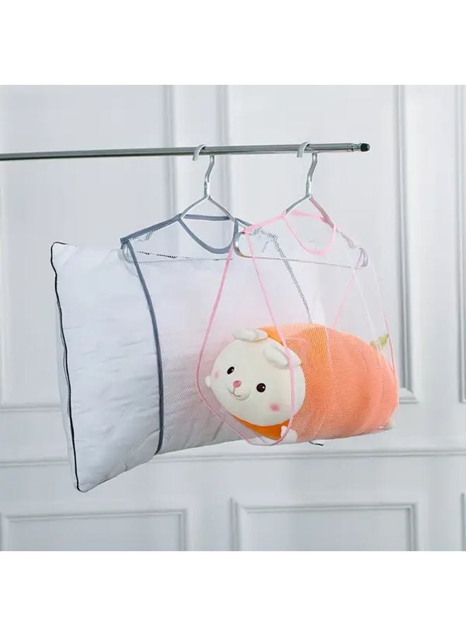 2pcs Heavy Duty Laundry Hanging Bags Open Top Design Durable Fabric Organizer Random Color - Image 4