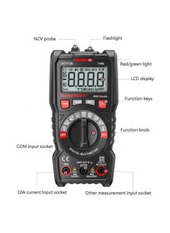 Y&D Digital Multimeter, 4000 Counts DC AC Voltmeter, Ohm Volt Amp Test Meter and Continuity Diode Voltage Tester for Household Outlet, Anti-Burn with Double Fuses Clamp  - Image 4