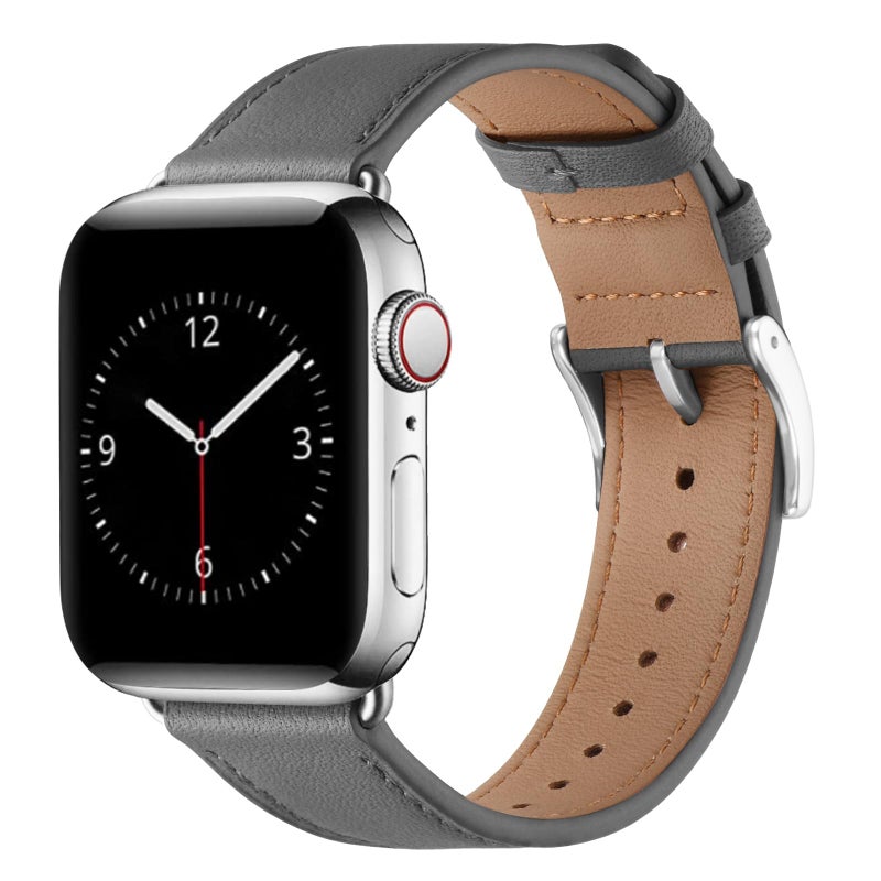 Ofrdncy Genuine Leather Business Strap Compatible with Apple Watch Ultra/Series 1–10 (38–49mm) – Replacement Band for Men & Women - Image 2