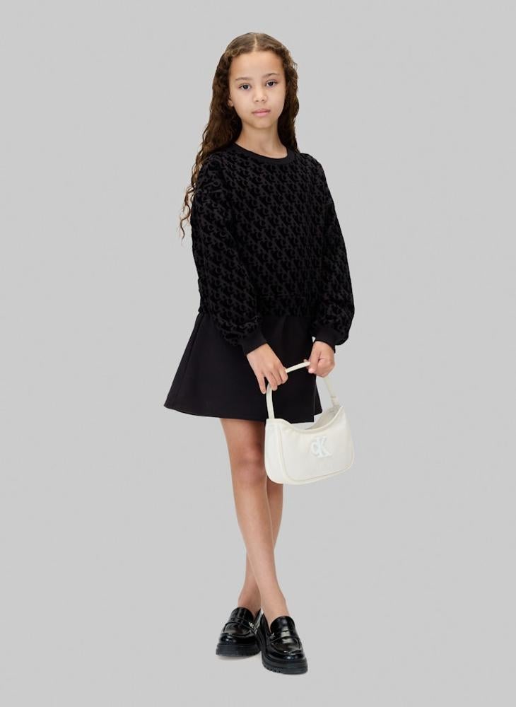Calvin Klein Jeans Kids Printed Mini Shift Dress - Image 4