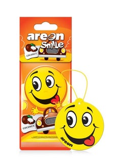 Smile 3 Pcs Hanging Paper Card Air Freshener, Coconut, Black Crystal, Fresh Air - pzsku/Z3F57583DAC19ED142DBBZ/45/_/1672756732/163170a9-e4ed-4432-9eb6-2c0d68f31567