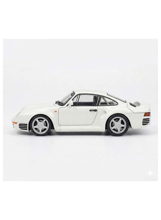 Welly 1:24 Porsche 959 Diecast Model Car - White – Die-Cast Toy Car for Kids & Collectors - Image 4