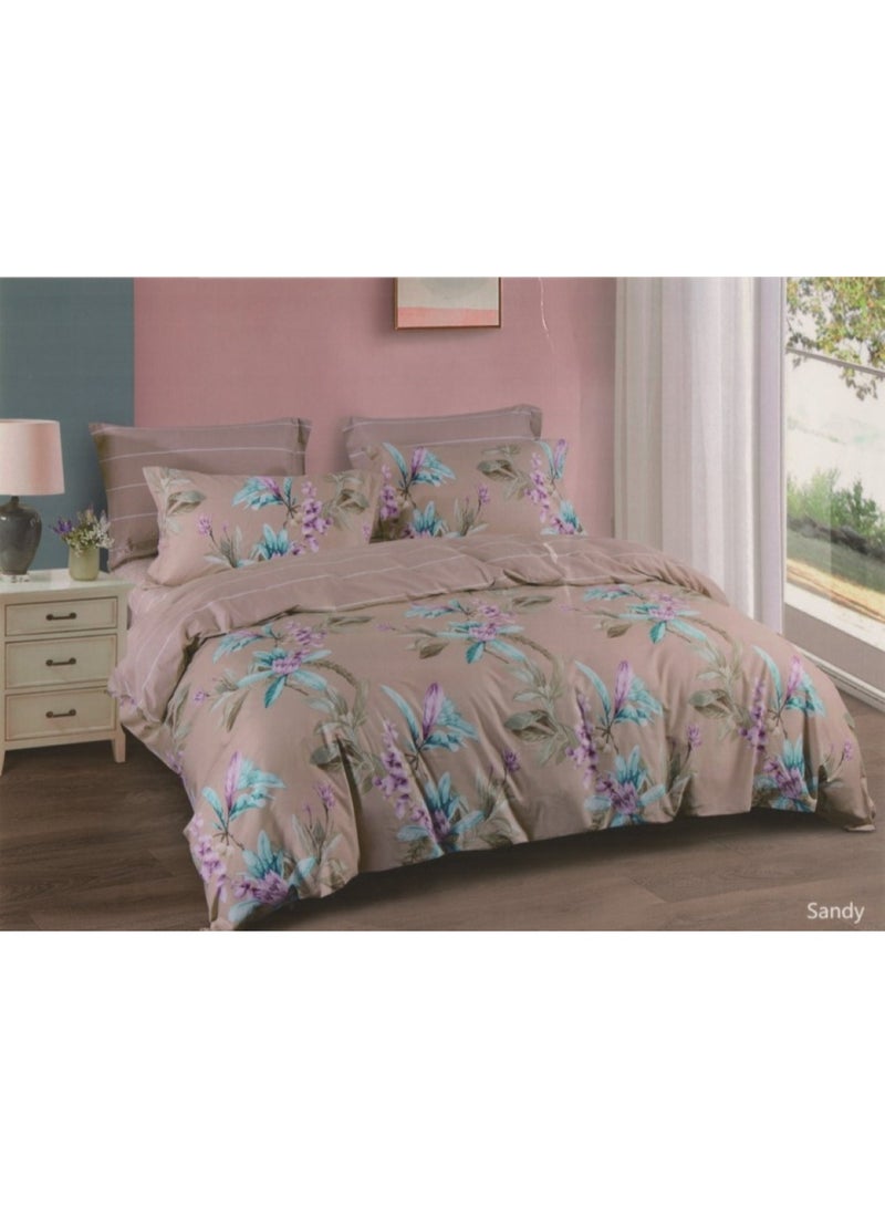 Ferrucci Sandy (King) Floral Quilt Set, exclusively at Ferrucci, 5 pieces
