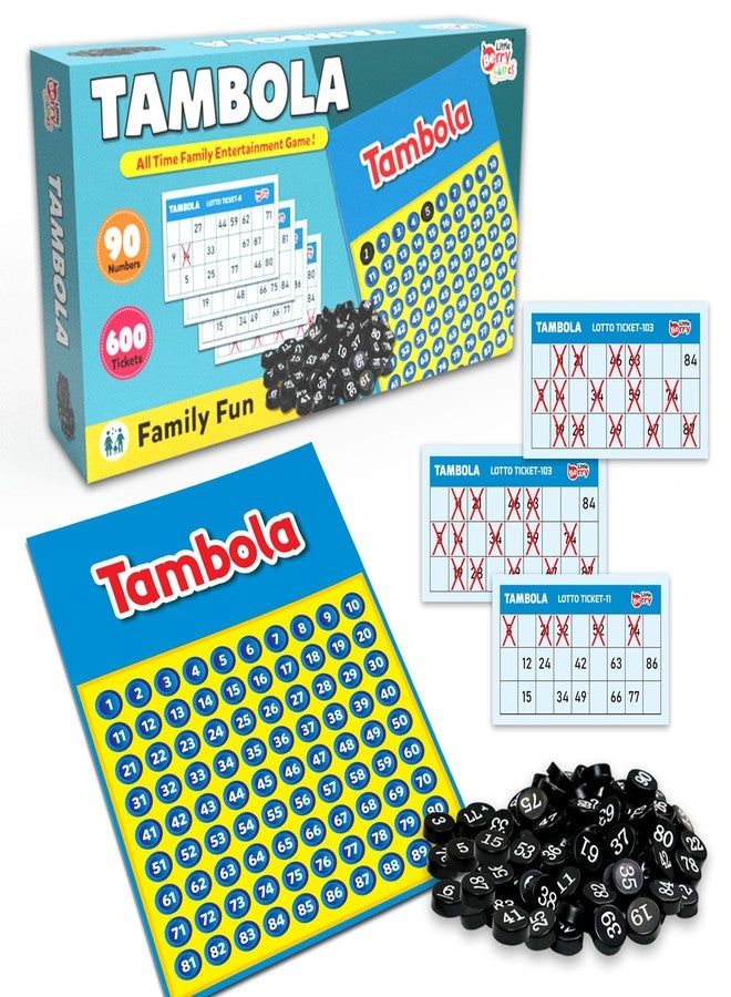 Little Berry Tambola Game Set with 600 Tickets | Housie Game Set for Adults & Family | Indoor Board Games | Gifting, Family Fun & Kitty Party Game - Image 1