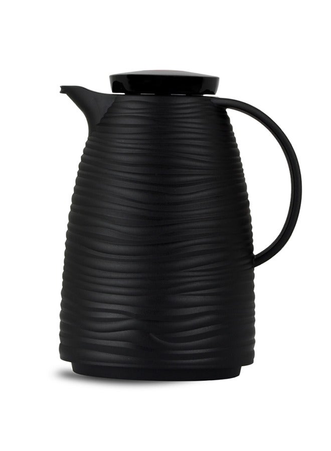 BASURRAH Thermos For Tea And Coffee From Basurrah, Black Color, 1L / 1 ...