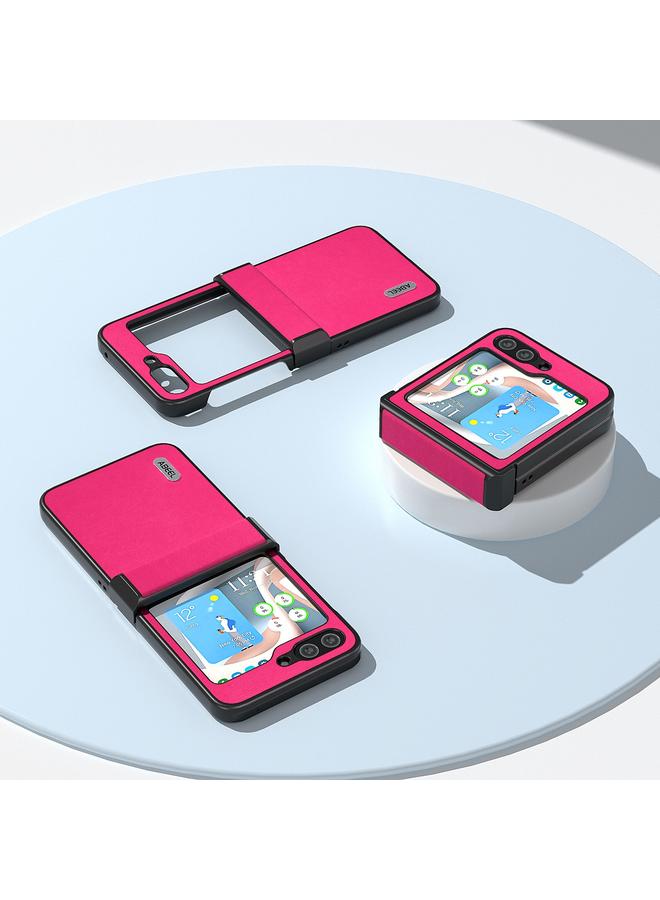 S-TOP Case For Samsung Galaxy Z Flip6 ABEEL Haze Texture PU Phone Case - Image 5