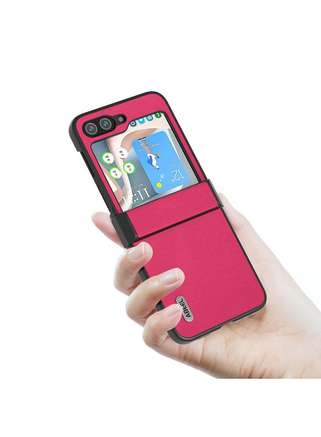 S-TOP Case For Samsung Galaxy Z Flip6 ABEEL Haze Texture PU Phone Case - Image 2