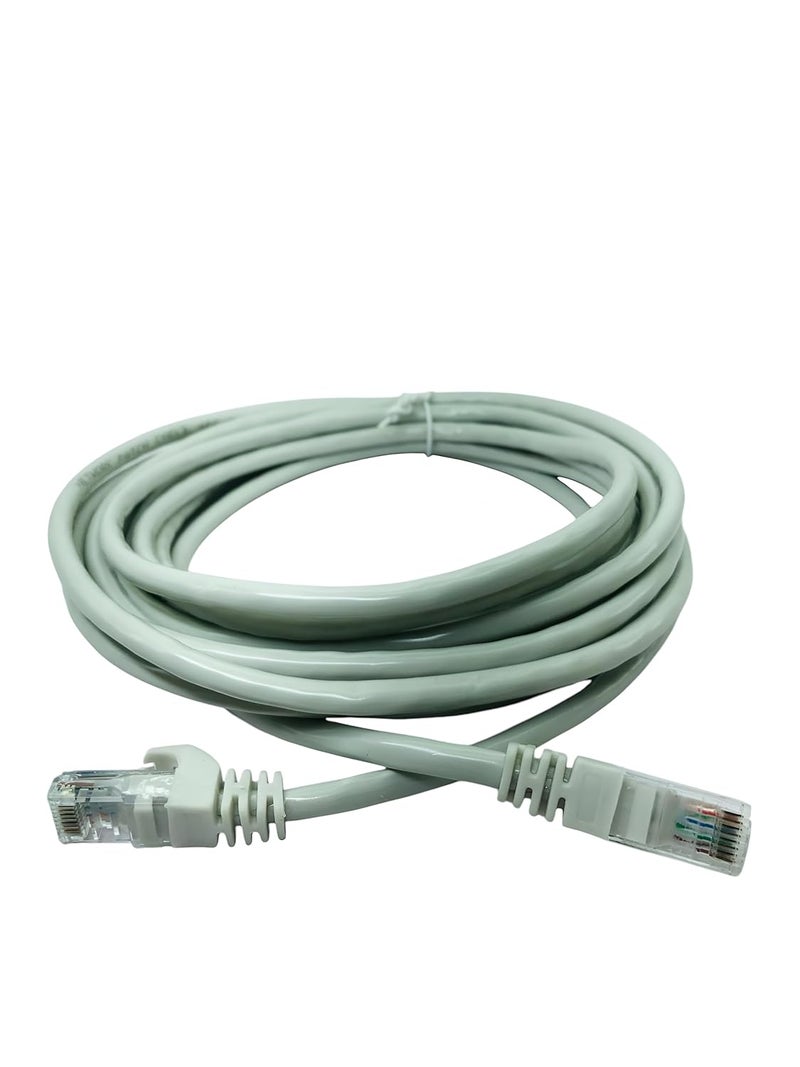 Upix Ethernet Patch Cord CAT6E, RJ45 LAN Cable - 5 Meters (16.4 Feet) - White - Image 4