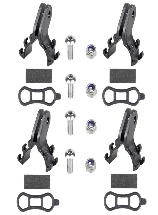 HOUSON 4pcs Flashlight Mount Holder, Bicycle Torch Holder Bracket Universal Bike Handlebar Flashlight Holder - Image 1