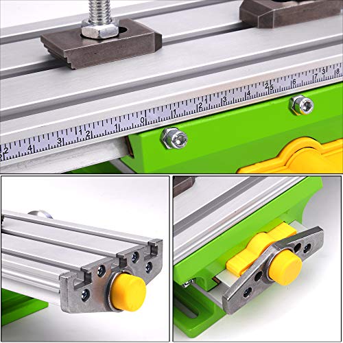 MYSWEETY Compound Slide Table, MYSWEETY Worktable Milling Working Cross Table Milling Machine Compound Drilling Slide Table For Bench Drill Adjustme X-Y - Image 4