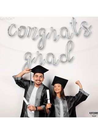 Congrats Grad Script Balloon Banner for Graduation Decorations - view 5
