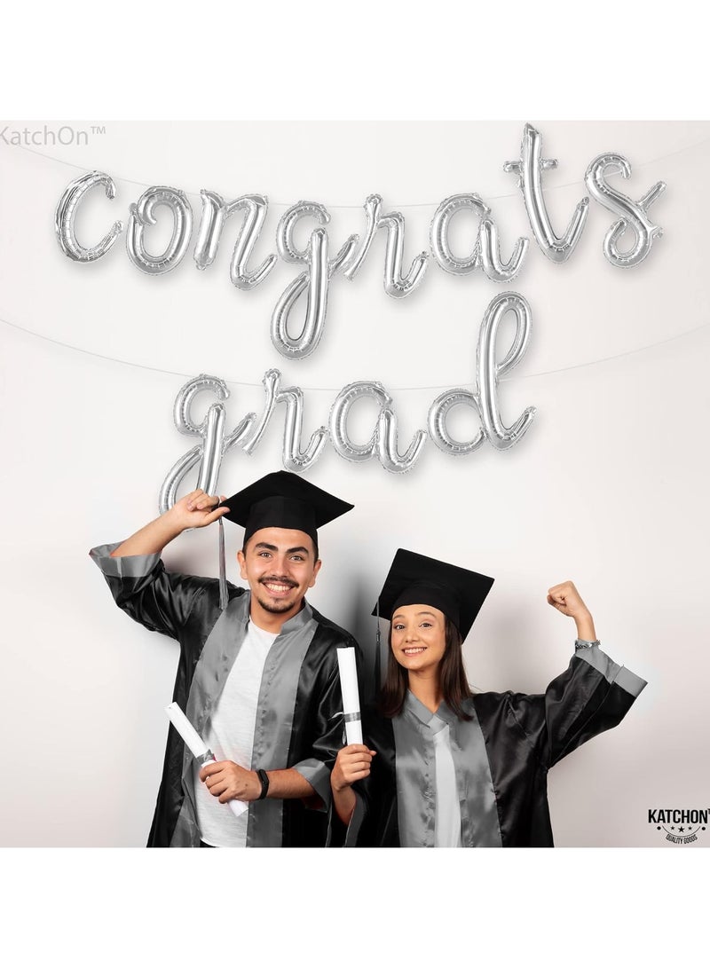 KATCHON Congrats Grad Script Balloon Banner for Graduation Decorations - Image 5