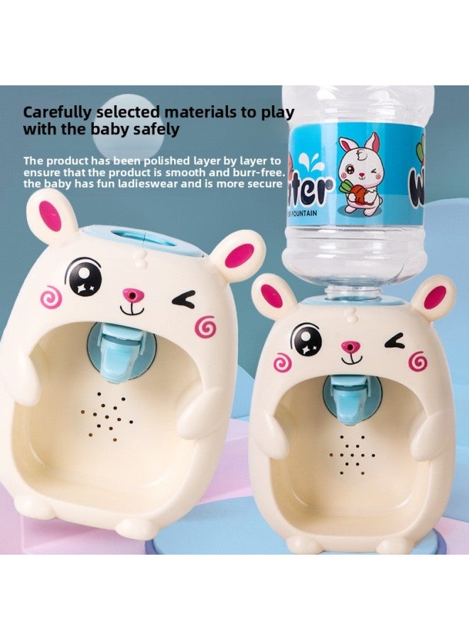 Children's Mini Cartoon Q Cute Duck Fun Water Dispenser Electric Sound And Light Simulation Play House Beverage Machine Kitchen Toys-Color:20 Special Cups - Image 4