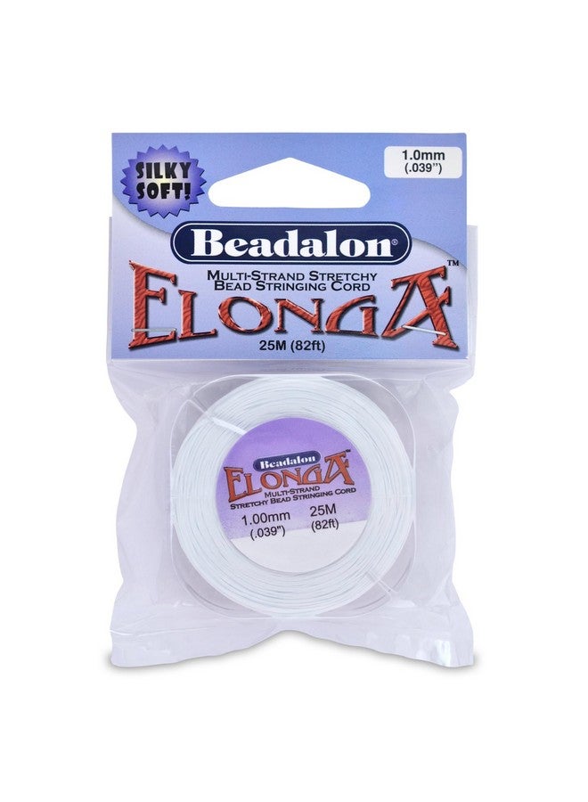 Beadalon Elonga Stretch Cord 1.0 Mm / 0.039 In White 25 M / 82 Ft - Image 1
